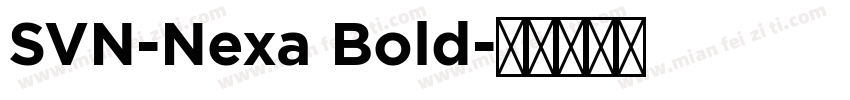 SVN-Nexa Bold字体转换